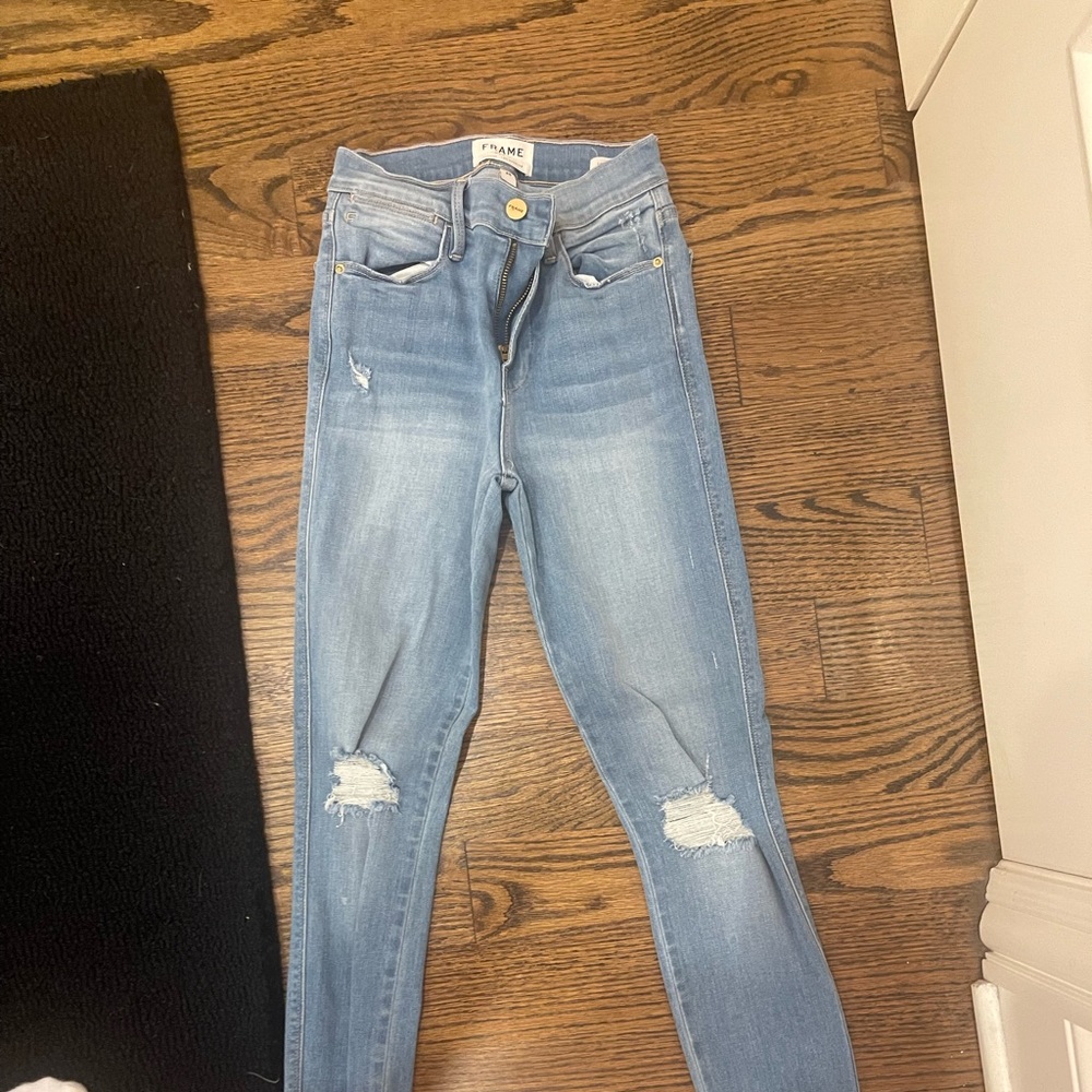 Frame Le High Skinny Crop Jeans